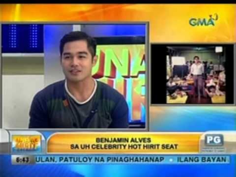 Unang Hirit: Benjamin Alves sa UH Celebrity Hot Hirit Seat