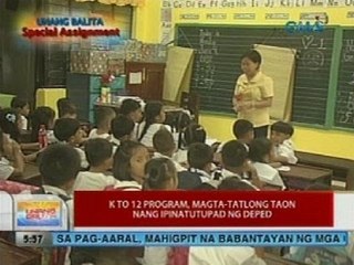 UB: K to 12 program, magta-tatlong taon nang ipinatutupad ng DepEd