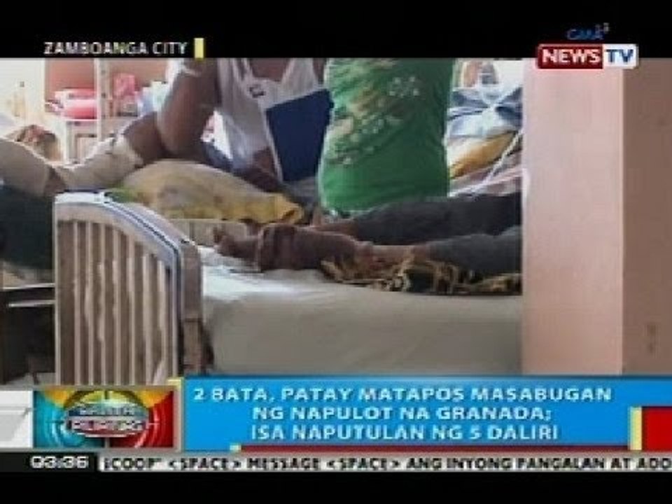 BP: 2 bata, patay matapos masabugan ng napulot na granada sa Lantawan, Basilan