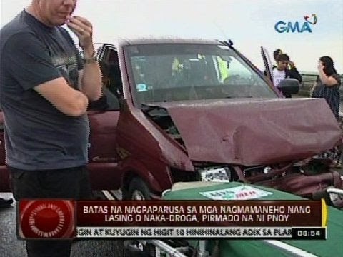 Batas na nagpaparusa sa mga nagmamaneho nang lasing o naka-droga, pirmado na ni PNoy