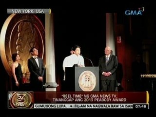 24 Oras: "Reel Time" ng GMA NEWS TV, tinanggap ang 2013 Peabody Award