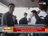 BT: Taiwanese investigating team na sumiyasat sa TWN fishing vessel, nakaalis na ng bansa