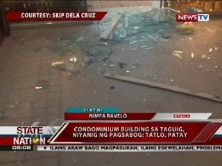 SONA: Condominium building sa Taguig, niyanig ng pagsabog; tatlo, patay