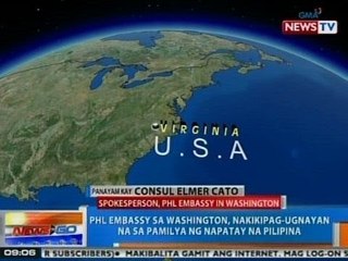 NTG: PHL Embassy sa Washington, nakikipag-ugnayan na sa pamilya ng napatay na Pilipina sa Virginia