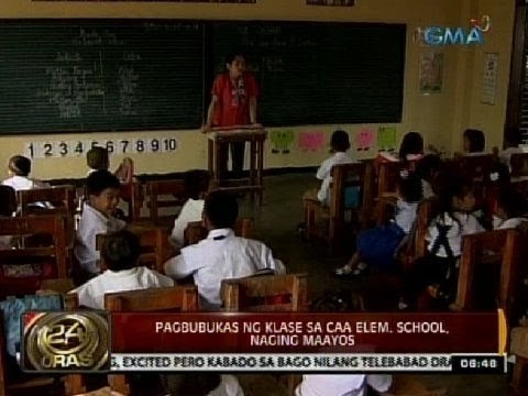 24 Oras: Pagbubukas ng klase sa CAA Elem. School, naging maayos