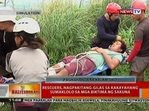 BT: Rescuers, nagpakitang-gilas sa kakayahang sumaklolo sa mga biktima ng sakuna