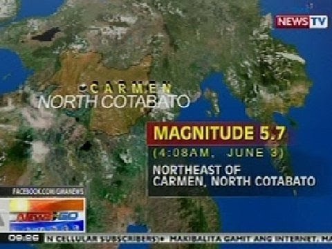 NTG: North Cotabato, muling niyanig ng lindol kaninang madaling araw
