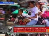 BT: Pagsakay ng mga bata sa tricycle kahit punung-puno na, maling-mali