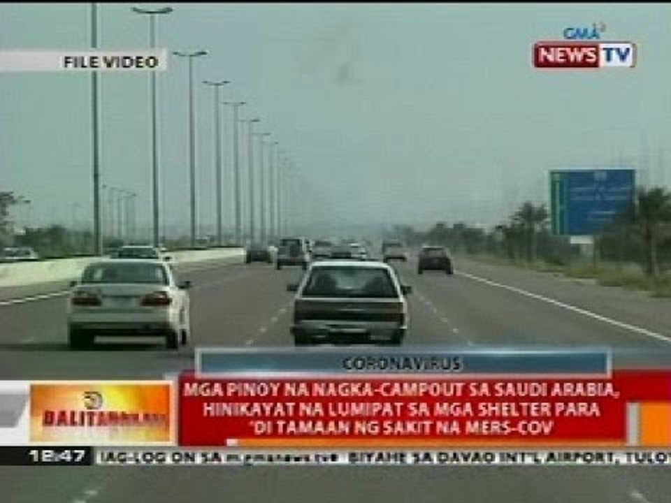 BT: Mga Pinoy sa Saudi Arabia, hinikayat na lumipat sa mga shelter para di tamaan ng Mers-Cov