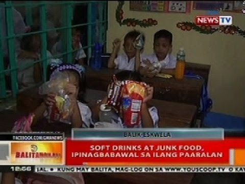 BT: Soft drinks at junk food, ipinagbabawal sa ilang paaralan