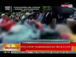 BT: 7, patay sa banggaan ng truck as SUV sa Maguindanao