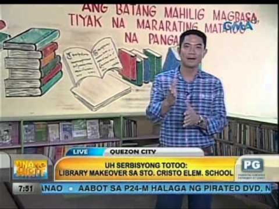 Unang Hirit: UH Serbisyong Totoo: Library Makeover