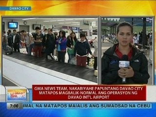 GMA News team, nakabiyahe papuntang Davao City matapos magbalik-normal ang operasyon sa airport