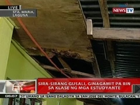 QRT: Sira-sirang gusali sa Laguna, ginagamit pa rin sa klase ng mga estudyante