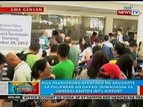 BP: Mga pasaherong apektado ng aksidente sa Davao Int'l Airport, dumagsa sa GenSan Int'l Airport