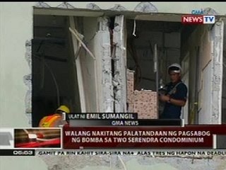 QRT: Walang nakitang palatandaan ng pagsabog ng bomba sa Two Serendra Condo