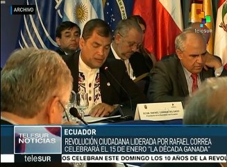 Con marcha masiva los ecuatorianos festejan la "Década Ganada"