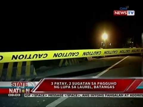 SONA: Landslide sa Laurel, Batangas: 3 patay, 2 sugatan