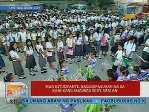 UB: Mga estudyante, nagsisipasukan na sa kani-kanilang mga silid-aralan