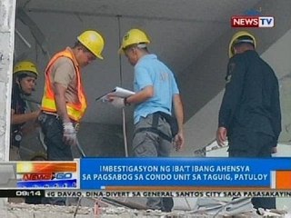 Скачать видео: Imbestigasyon ng iba't ibang ahensya sa pagsabog sa condo unit sa Taguig, patuloy