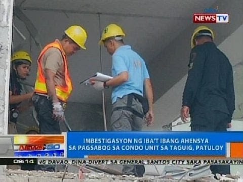 Imbestigasyon ng iba't ibang ahensya sa pagsabog sa condo unit sa Taguig, patuloy