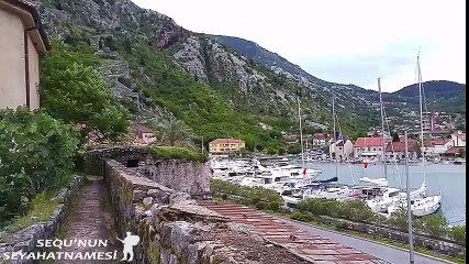 Kotor Gezilecek Yerler - Güney Kapısı Manzarası   View from Gurdic Gate