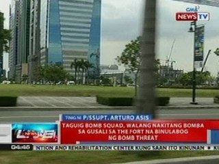 NTL: Taguig bomb squad, walang nakitang bomba sa gusali sa The Fort