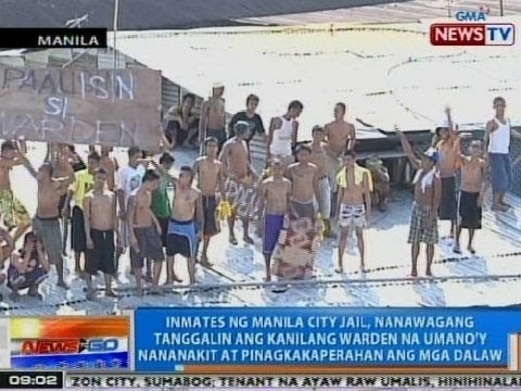 NTG: Inmates ng Manila City Jail, nanawagang tanggalin ang kanilang jail warden