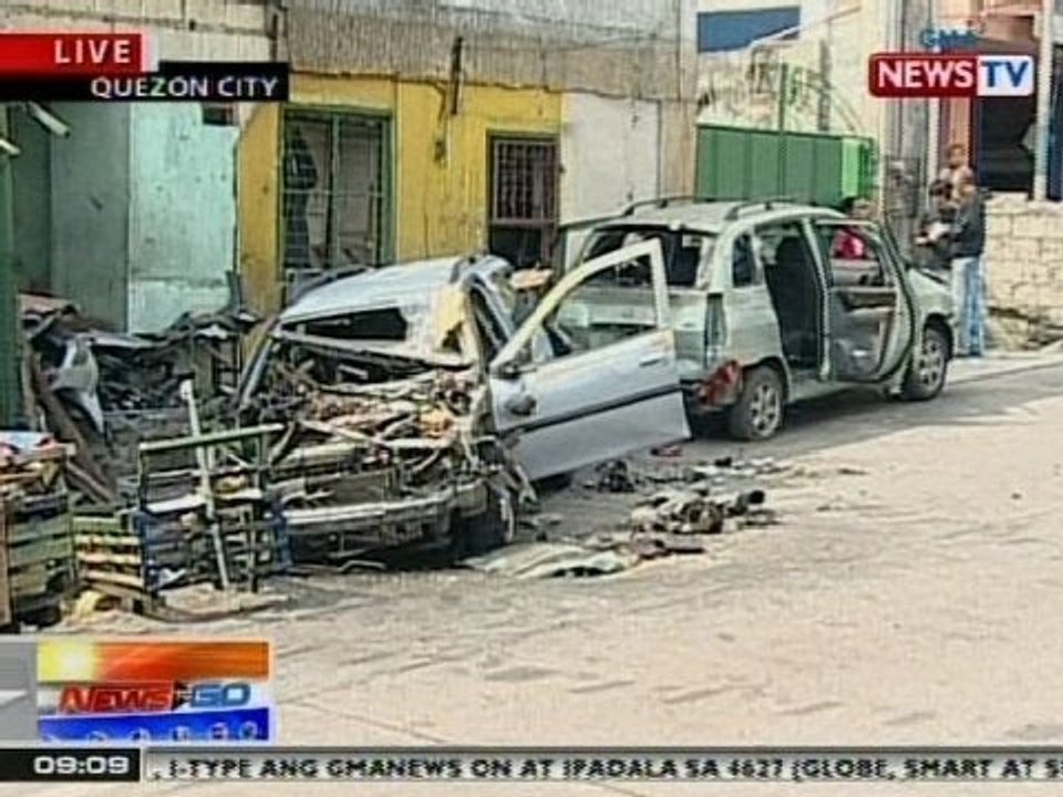 NTG: Kotse, sumabog sa QC; tenant ng isang apartment sa doon, hinihinalang nasa likod ng insidente