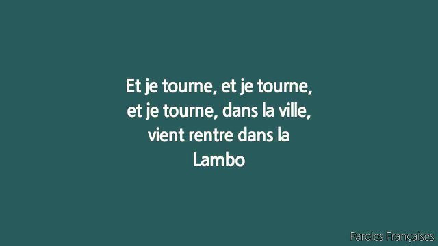 Hayce Lemsi - Lambo ft. Darrell (Paroles⁄Lyrics)