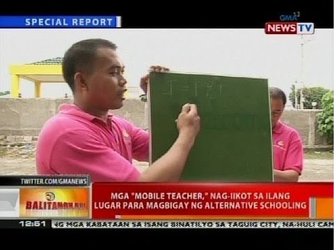 Mga Mobile teacher, nag-iikot sa ilang lugar para magbigay ng alternative schooling