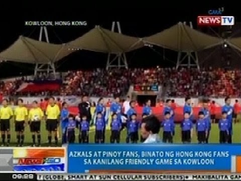 NTG: Azkals at Pinoy fans, binato ng Hong Kong fans sa kanilang friendly game sa Kowloon