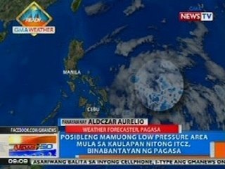 NTG: Posibleng mamuong LPA mula sa kaulapan nitong ITCZ, binabantayan ng PAGASA