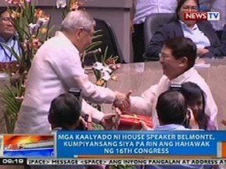 NTG: Mga kaalyado ni House Speaker Belmonte, kumpiyansang siya pa rin ang hahawak ng 16th Congress