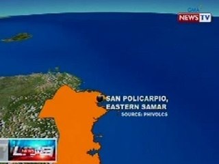 NTVL: Eastern Samar, niyanig ng magnitude 5.1 na lindol kanina