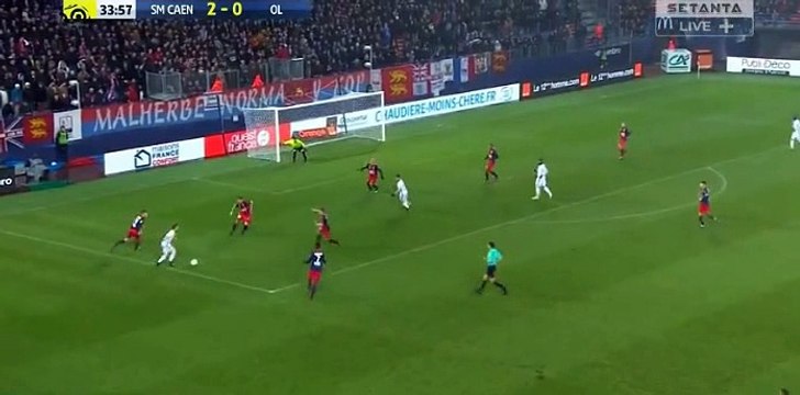 Alexandre Lacazette Penalty Goal HD - Caen	2-1	Lyon 15.01.2017