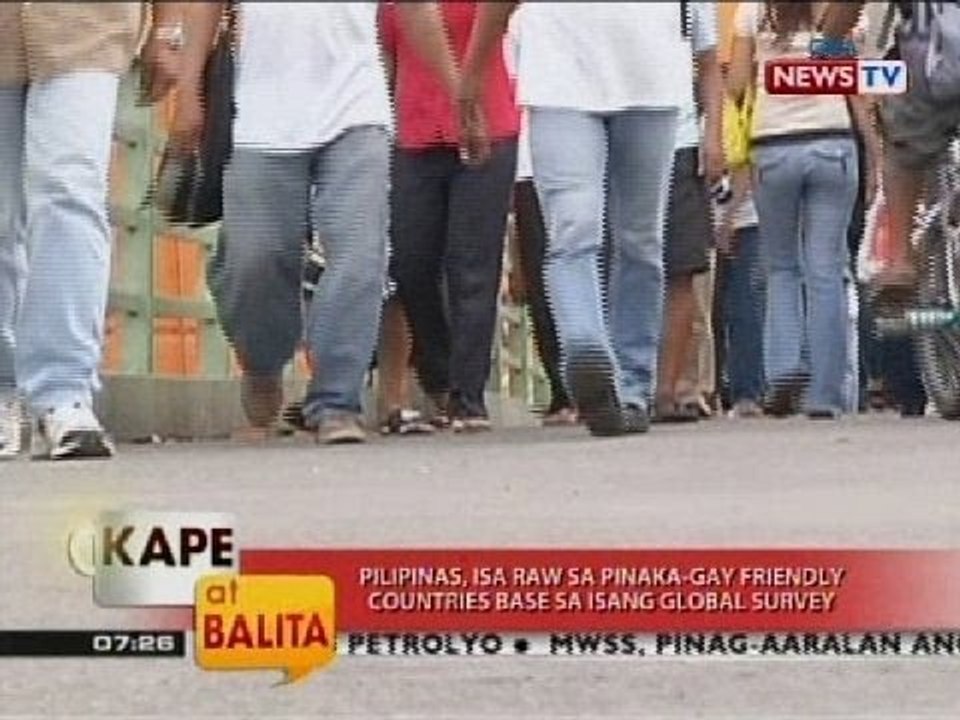 KB: Pilipinas, isa raw sa pinaka-gay friendly countries base sa isang global survey