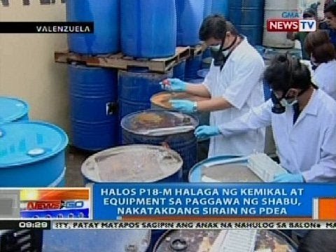 Halos P18-m halaga ng kemikal at equipment sa paggawa ng shabu, nakatakdang sirain ng PDEA