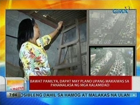 UB: Bawat pamilya, dapat may plano upang makaiwas sa pananalasa ng mga kalamidad