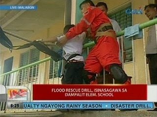 UB: Flood rescue drill, isinasagawa sa Damapalit Elem. School