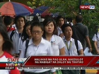 SONA: Ilang college students, maagang bumibiyahe para makaiwas sa rush hour