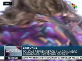Indios mapuches argentinos cuentan cómo fueron agredidos por policías
