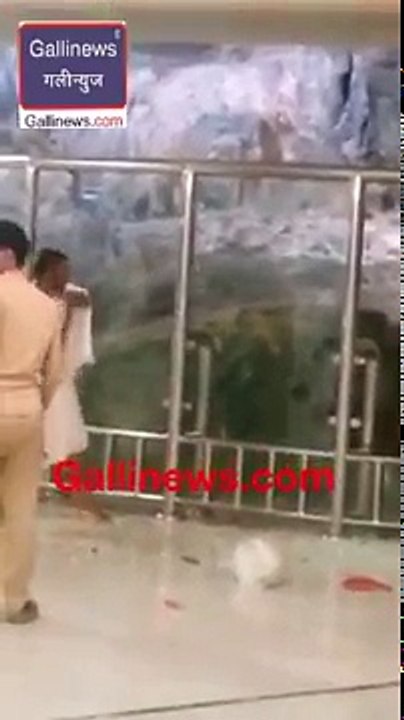 Safa Security Glass Broken By One Pilgrim