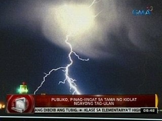 24 Oras: Publiko, pinag-iingat sa tama ng kidlat ngayong tag-ulan