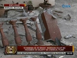 Hindi bababa sa 30 bahay, nawasak dulot ng pagsabog sa isang kalapit na chemical plant