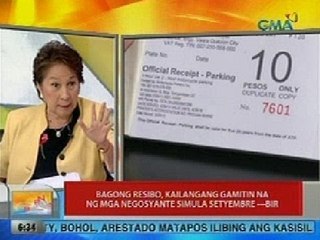 UB: BIR: Bagong resibo, kailangang gamitin na ng mga negosyante simula Setyembre