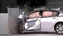 2014 Acura RLX small overlap IIHS crash test