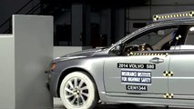 2014 Volvo S80 small overlap IIHS crash test