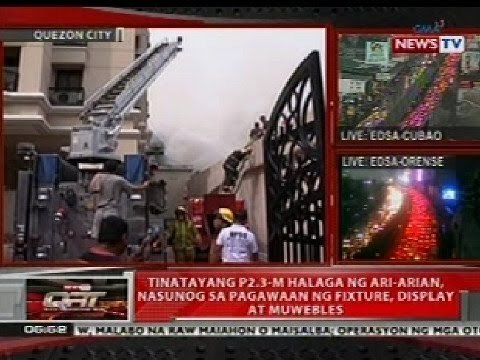 QRT: Tinatayang P2.3-M halaga ng ari-arian, nasunog sa pagawaan ng fixture sa QC