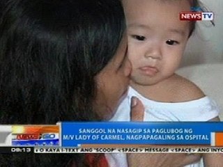 NTG: Sanggol na nasagip sa paglubog ng RORO sa Masbate, nagpapagaling